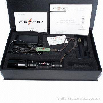 150-meter Water-resistant LED Diving Flashlight with Aluminum Body, 225lm Output, for Divers